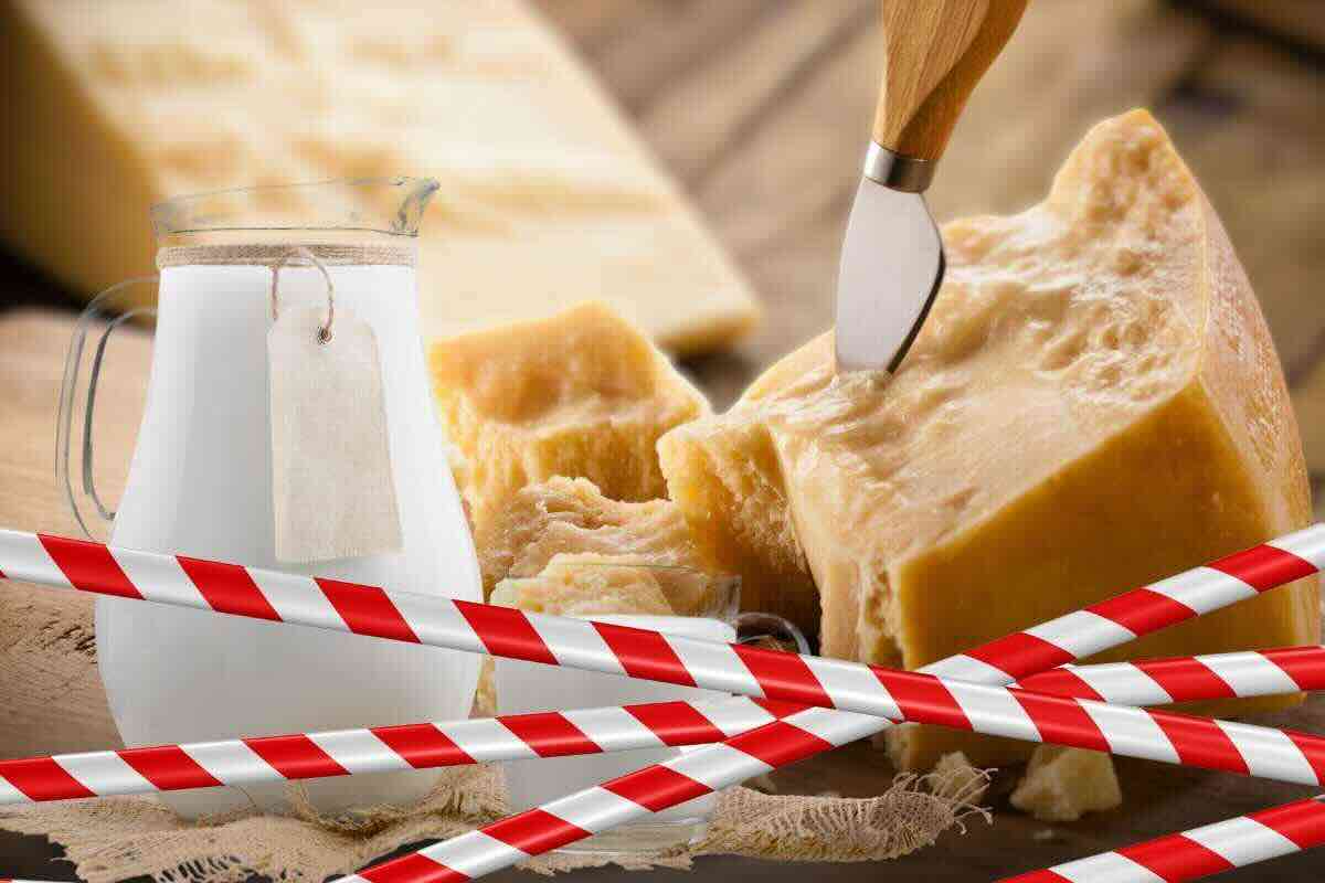 sequestro latte e formaggi