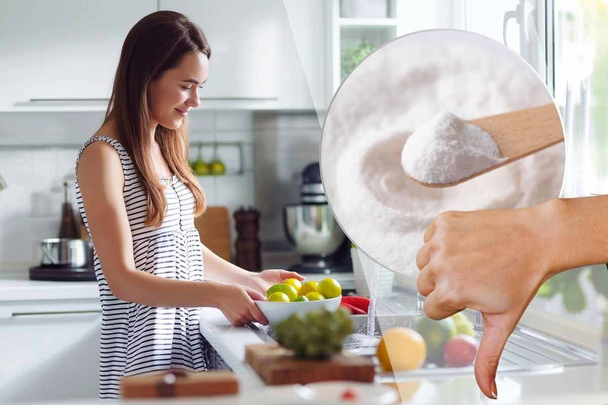 lavare frutta con bicarbonato