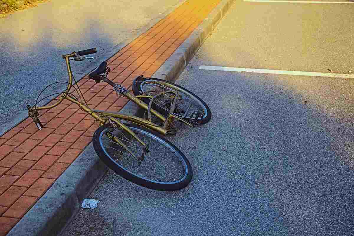 Bici caduta