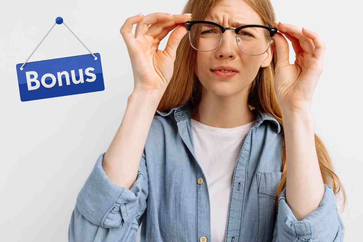 Bonus per persone con problemi di vista