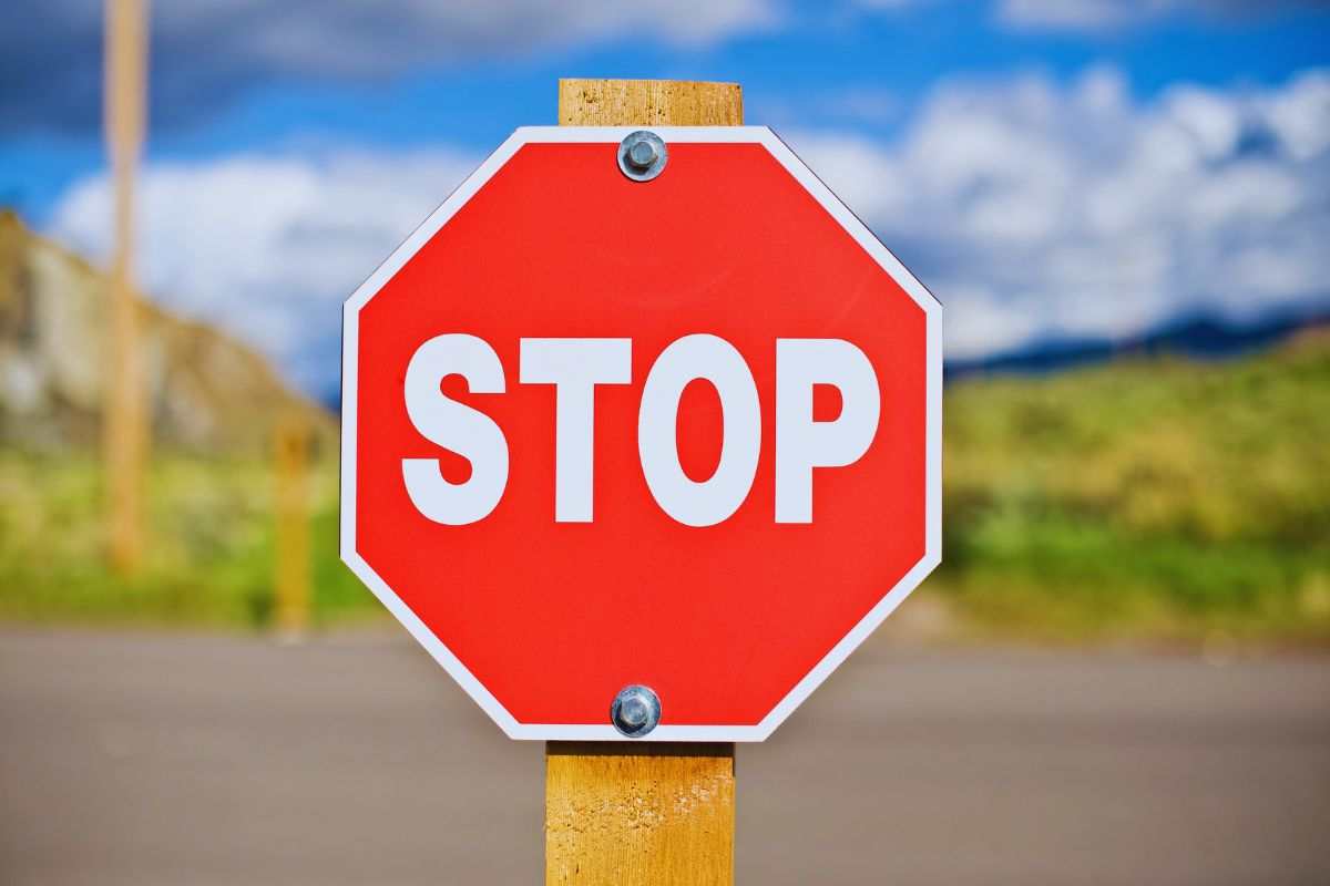 stop bici parco